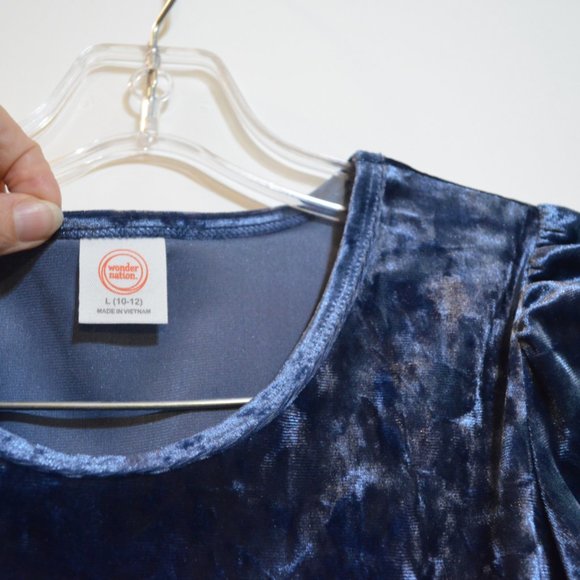 Wonder Nation Polyester-Spandex like Soft Barhat Fabric Midi Girls Dress 10-12 - Picture 3 of 4